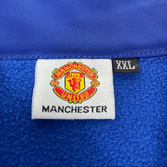 Adidas Manchester United Chevrolet Track Jacket Tracksuit Top Zip Up XXL - Picture 6 of 9